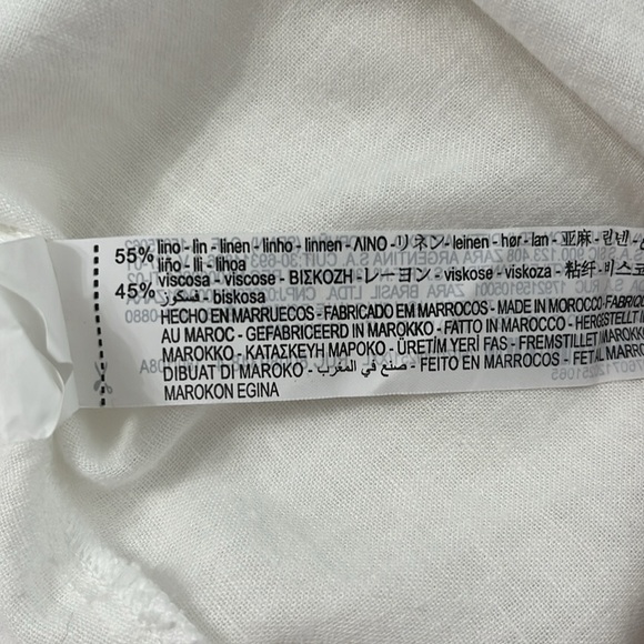 Zara linen blend asymmetrical dress - Picture 7 of 7